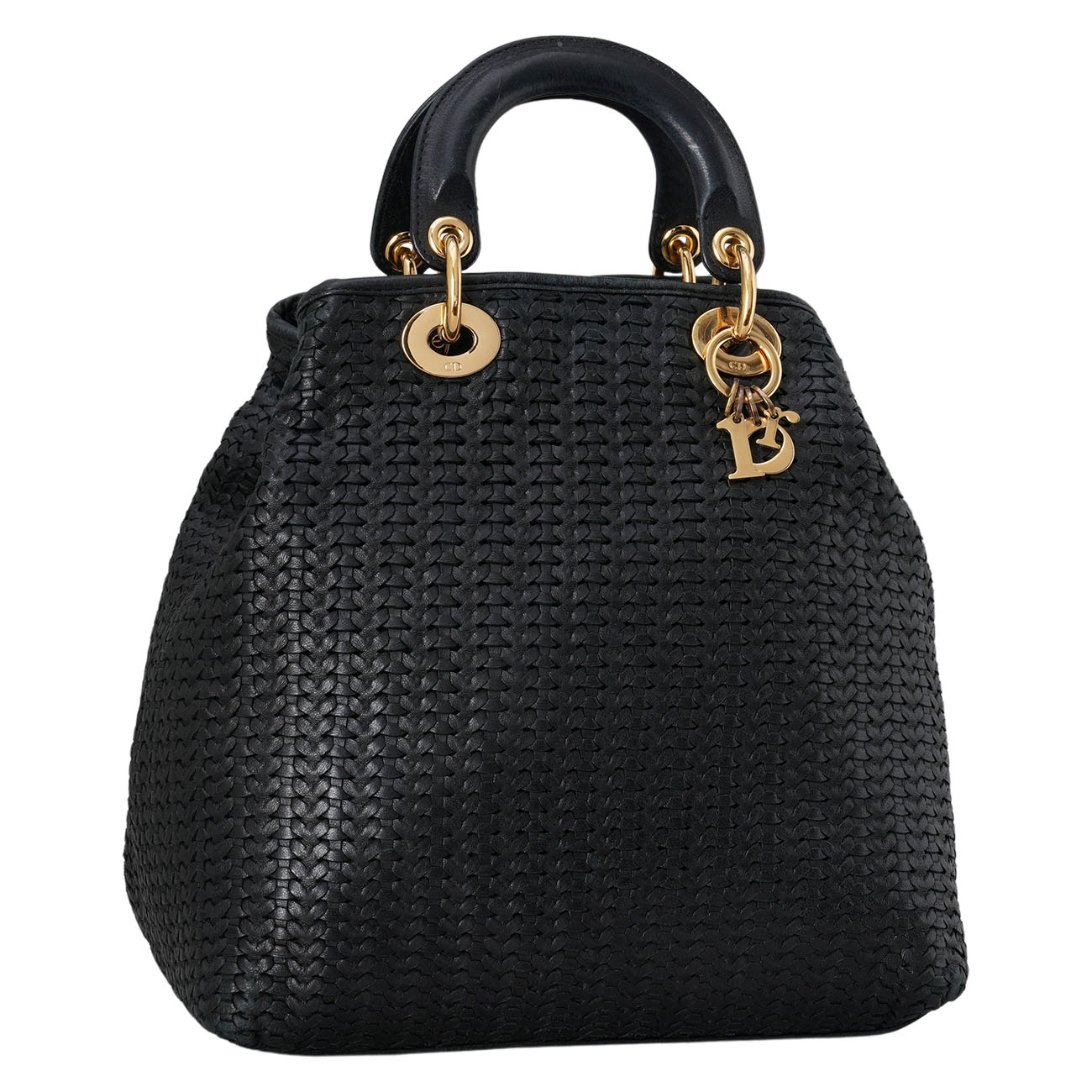 CHRISTIAN DIOR(USED)디올 레이디 디올 위빙 레더 토트백